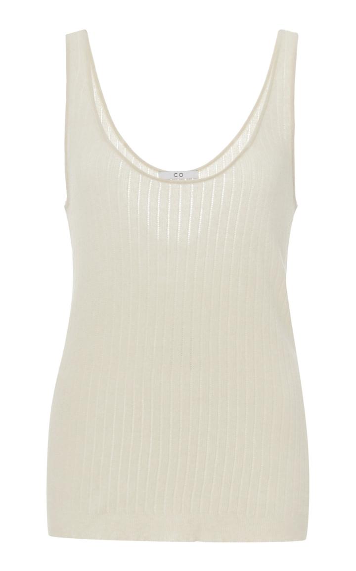 Moda Operandi Co Cotton Pointelle-knit Tank Size: S