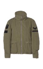 Moda Operandi Amiri Military Leather-trimmed Gaberdine Jacket Size: M