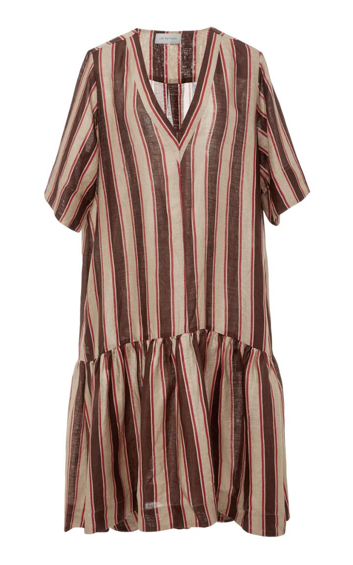 Lee Mathews Jasper Stripe Shirt Dress
