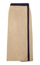 Giuliva Heritage Collection Melia Rib Knit Silk Midi Skirt