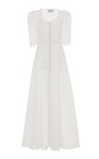 Moda Operandi Luisa Beccaria Puffed Sleeve Linen Dress Size: 38