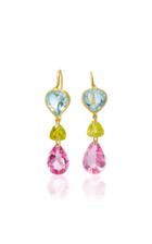 Marie-hlne De Taillac One-of-a-kind 22k Yellow Gold Multicolor Elizabeth T Eliza Earrings