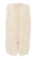 Nanna Van Blaaderen Loop Knit Shaggy Long Vest