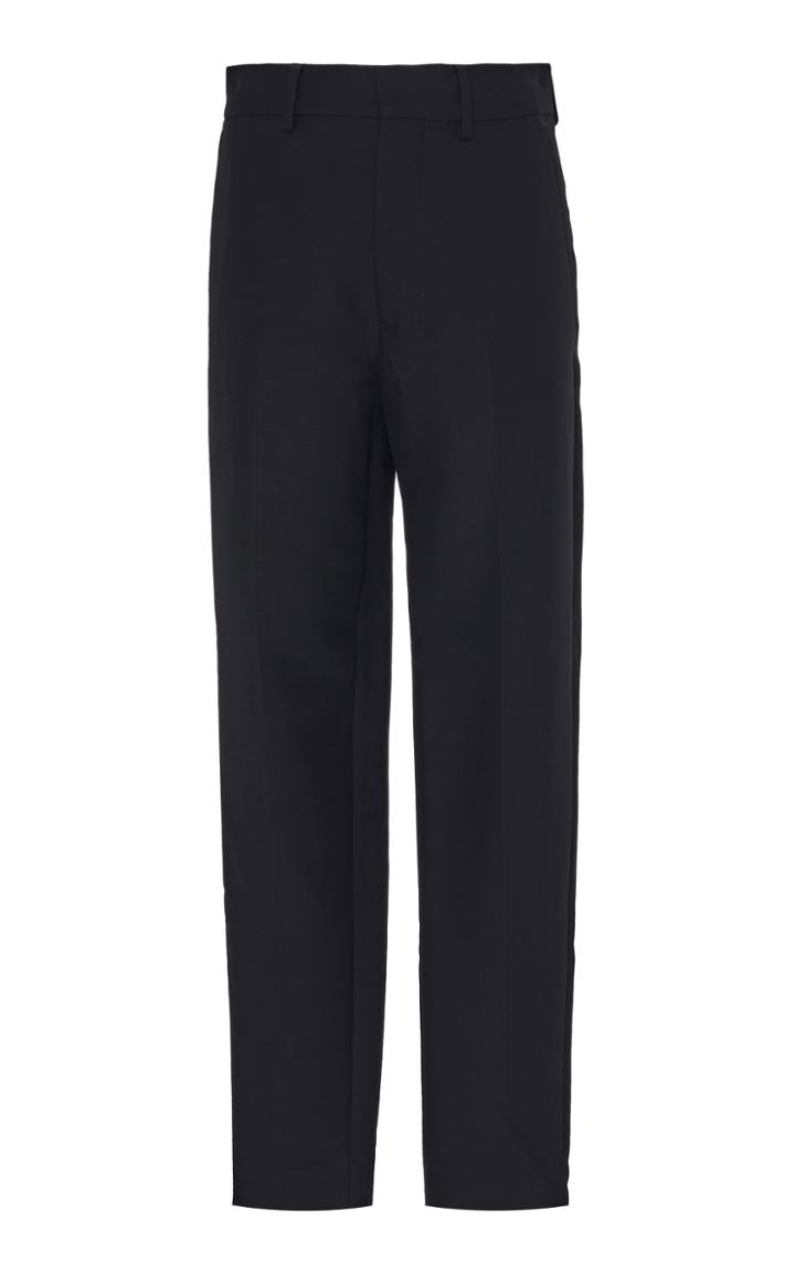 Ami Pleated Crepe Wide-leg Trousers