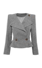 Anna Mason Sharp Short Tweed Jacket