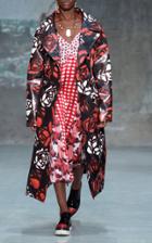 Marni Floral Leather Duster Coat
