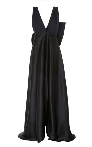 Moda Operandi Leal Daccarett Alba Silk Bow Dress Size: 2