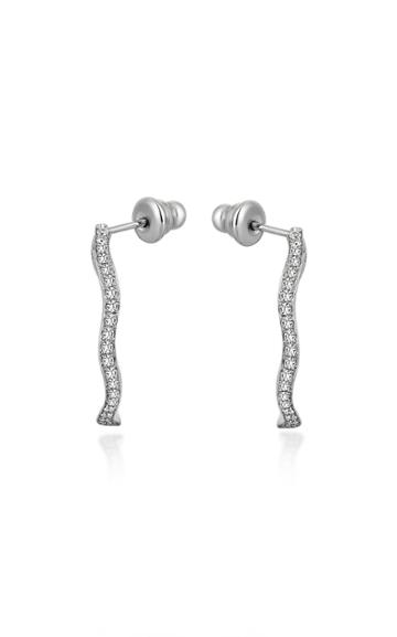 Gilan Cintemani 18k White Gold Diamond Hoop Earrings