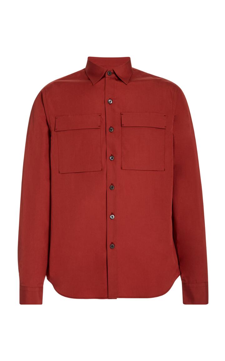 Prada Pocket-detailed Poplin Shirt