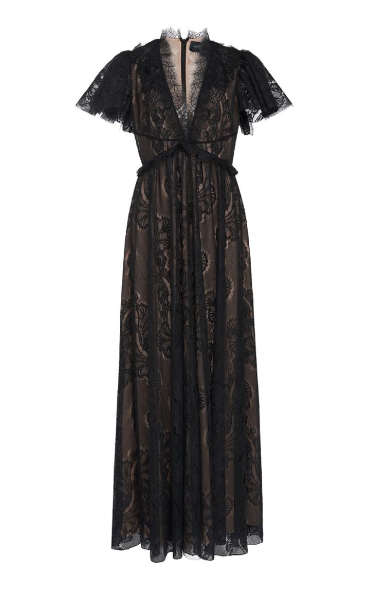 Giambattista Valli V-neck A-line Lace Gown