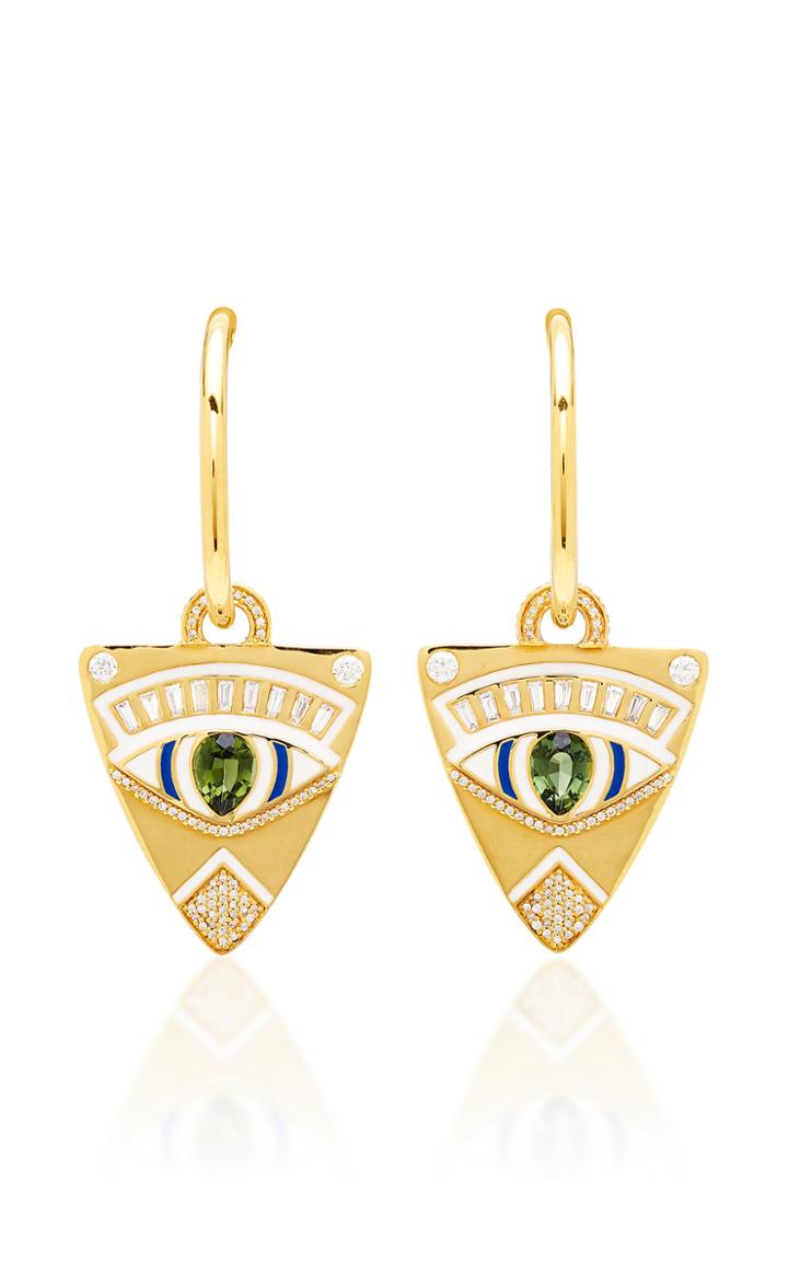 Buddha Mama 20k Large Guitar Pick Hoop Earrings