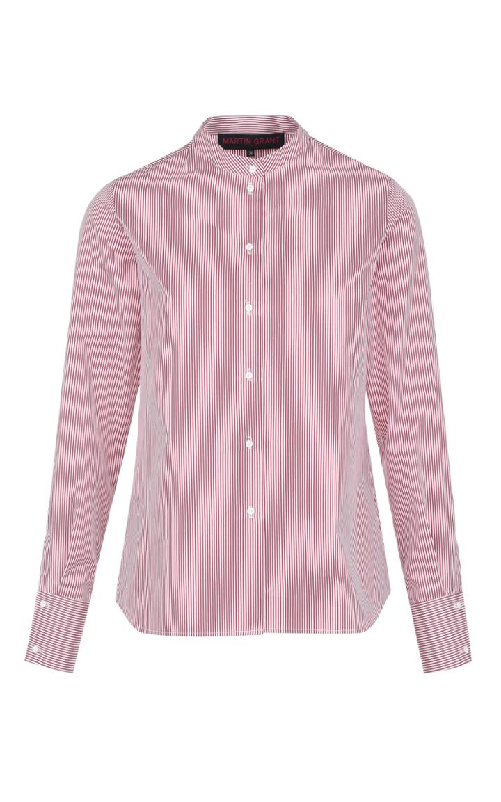 Moda Operandi Martin Grant Striped Cotton Poplin Shirt