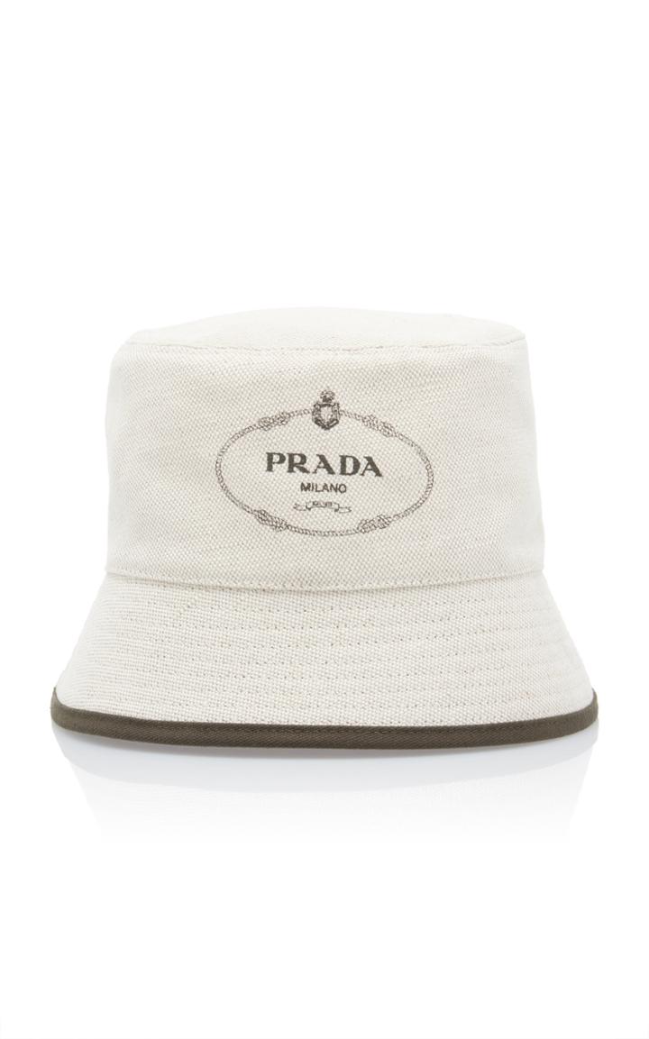 Prada Linen Bucket Hat