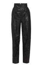 Moda Operandi Maticevski Social Pleated Leather Cropped Pants