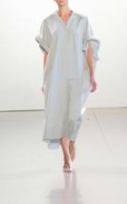 Bevza Oversized Cotton Shirt-dress