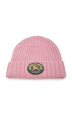 Burberry Embroidered Wool And Cashmere-blend Beanie