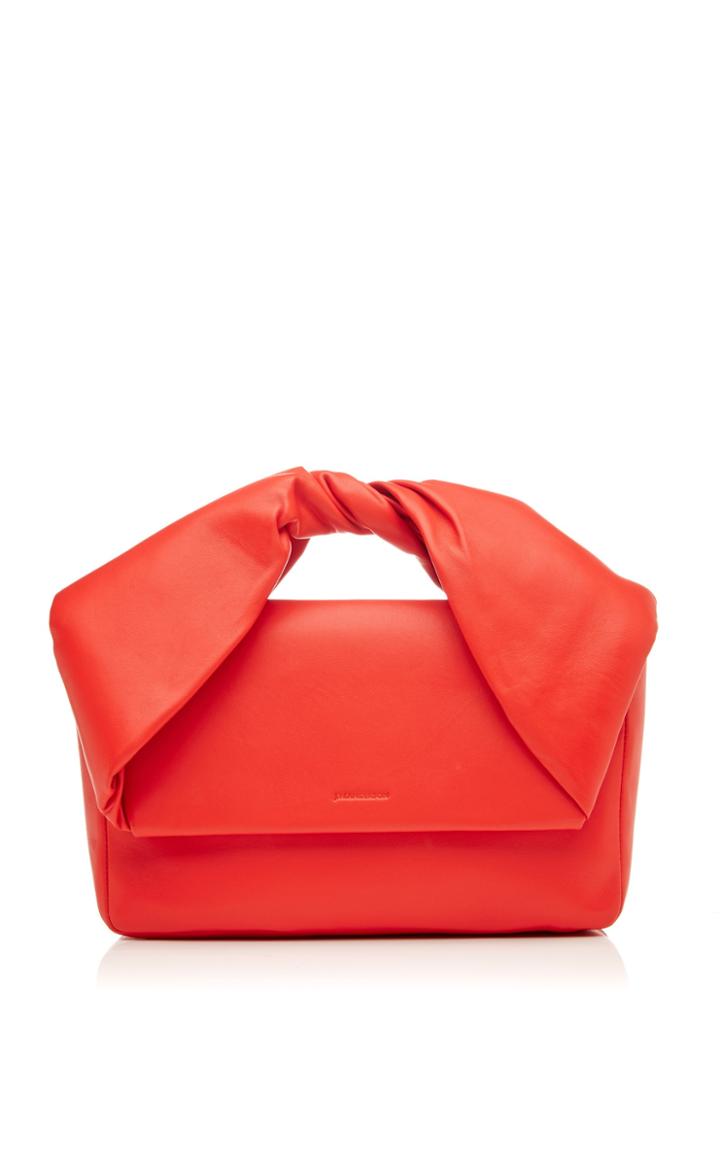 J.w. Anderson Twisted Leather Clutch