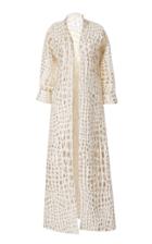 Rebecca De Ravenel Metallic Cloqu Coat