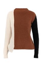 Marni Asymmetric Colorblock Cashmere-wool Sweater