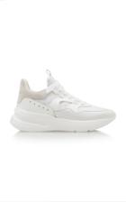 Alexander Mcqueen Suede-trimmed Leather Sneakers Size: 39