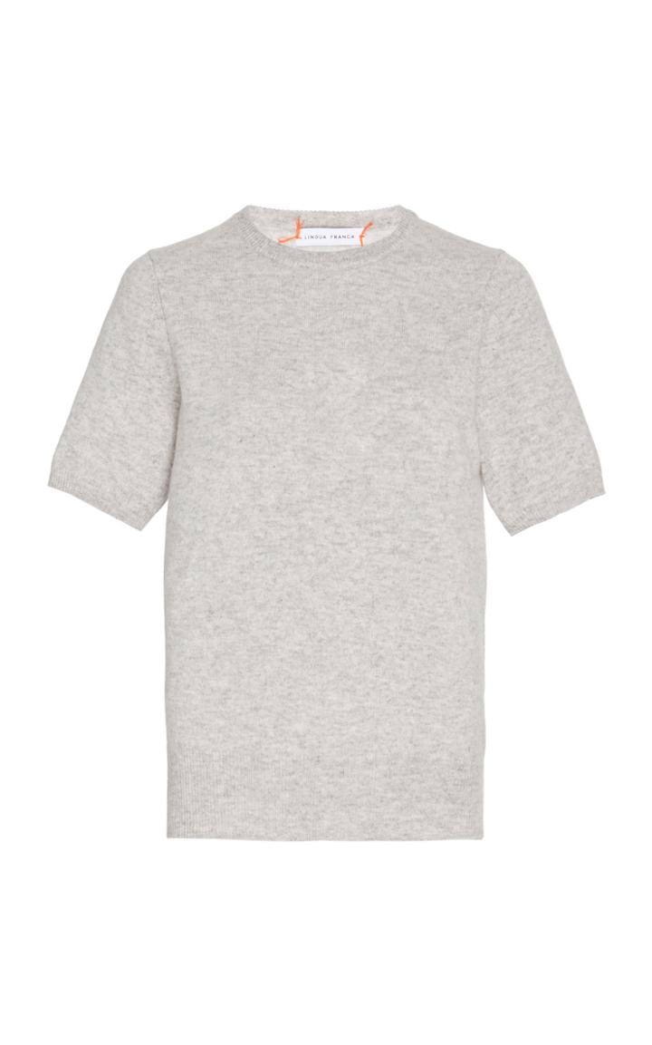 Moda Operandi Lingua Franca Short-sleeve Cashmere Crew Sweater Size: Xs