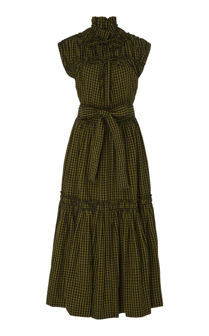 Proenza Schouler Gingham Cotton Midi Dress