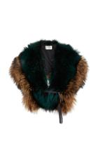Demarson Serena Fox Fur Shawl