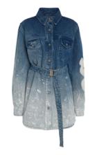 Off-white C/o Virgil Abloh Belted Bleached Shirtdress