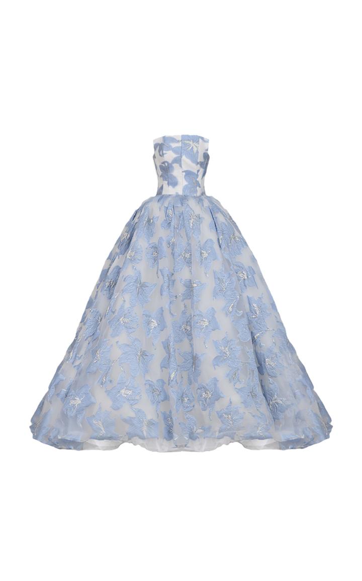 Mark Bumgarner Jasmine Floral Ballgown