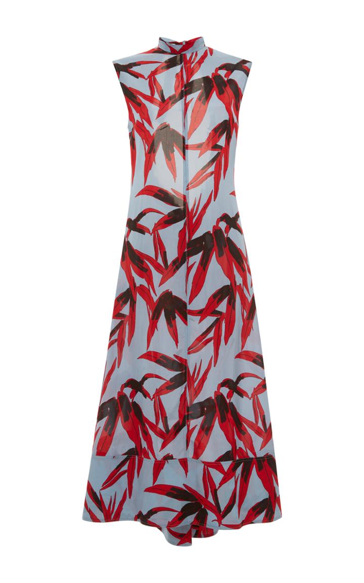 Marni Sleeveless A Line Printed Dress