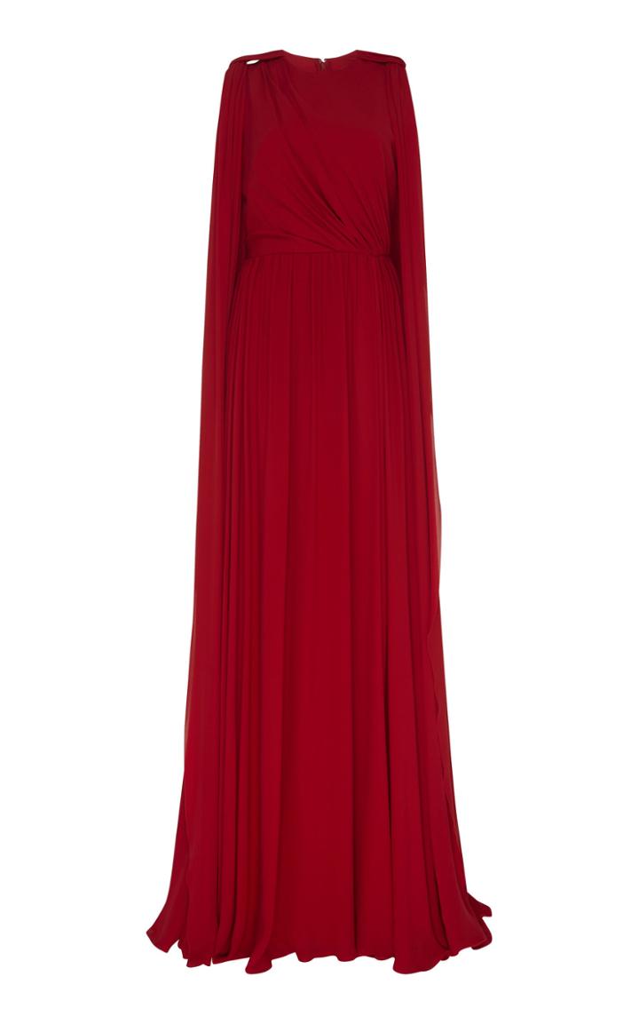 Elie Saab Georgette Draped Gown