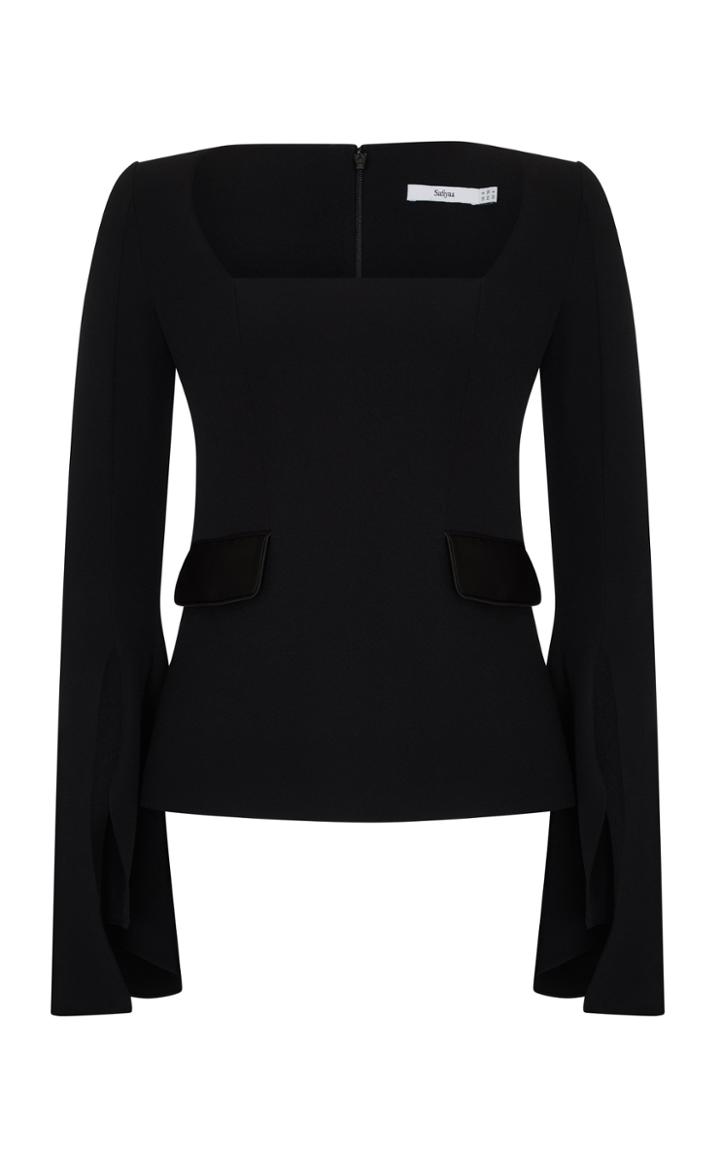 Moda Operandi Safiyaa Jolyn Silk Satin Top