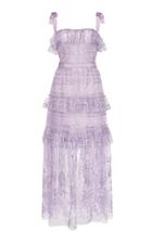 Zuhair Murad Embroidered Organza Maxi Dress