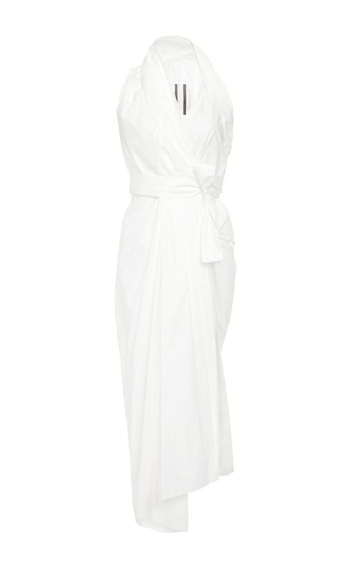 Rick Owens Limo Halter Draped Mid Length Dress