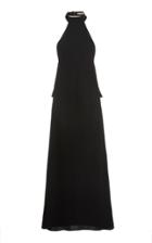 Maggie Marilyn Fate Has Bought Us Here Halterneck Crepe Maxi Dress