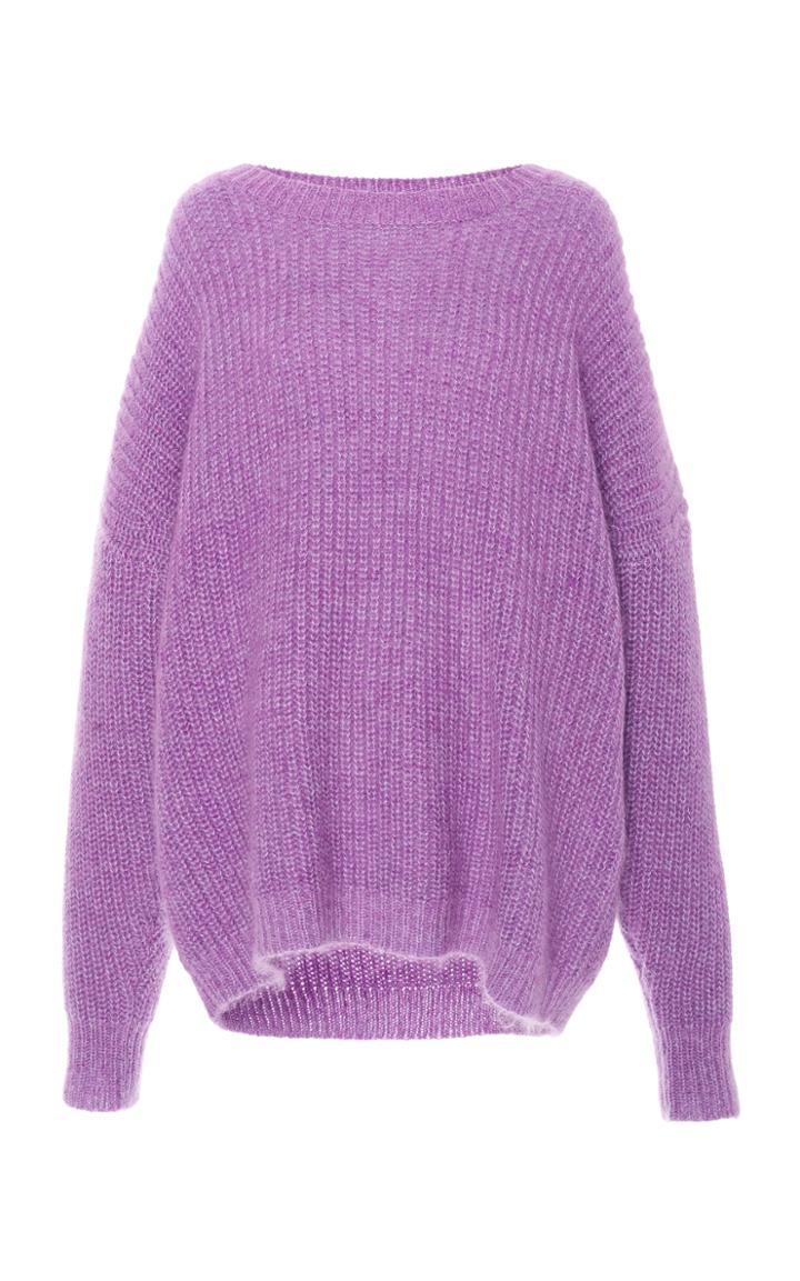 Sally Lapointe Oversized Hi-low Mohair-blend Sweater