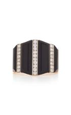 Melis Goral 14k Gold, Onyx And Diamond Ring
