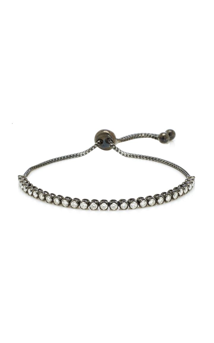 Graziela Bolo Rhodium-plated 18k Gold And Diamond Bracelet