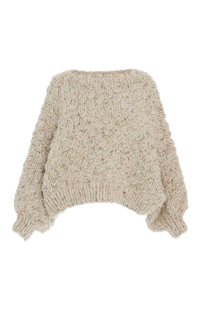 I Love Mr. Mittens Cropped Wool Sweater