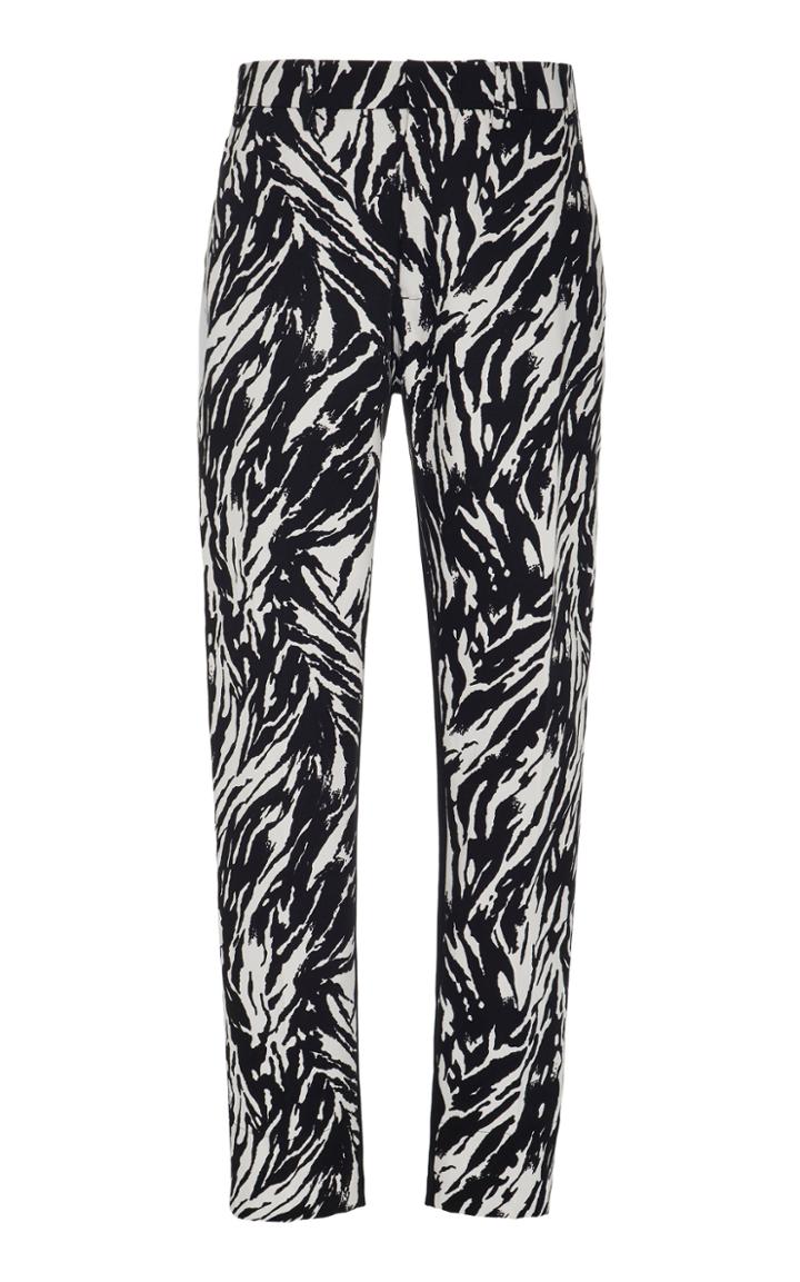 N 21 N&deg;21 Anita Canvas Straight-leg Zebra Pants