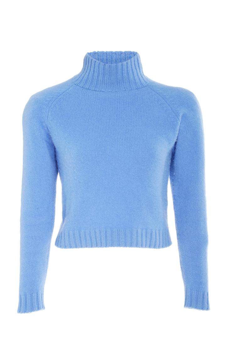 The Elder Statesman Highland Cropped Cashmere Sweater
