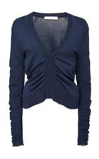 Cdric Charlier Ruched V-neck Sweater