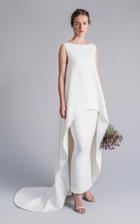 Moda Operandi Sophie Et Voila Sleeveless Ruffle High Low Dress Size: 34