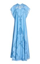 Moda Operandi Costarellos Alinna Lace-detailed Linen-cotton Caftan Dress