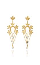 Mallarino Marie 24k Gold Vermeil And Crystal Earrings