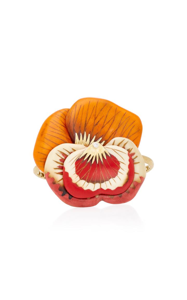 Silvia Furmanovich Marquetry Flower Bracelet