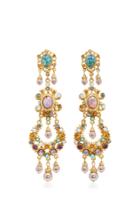 Ben Amun Boho Chic Multi-stone Earrings