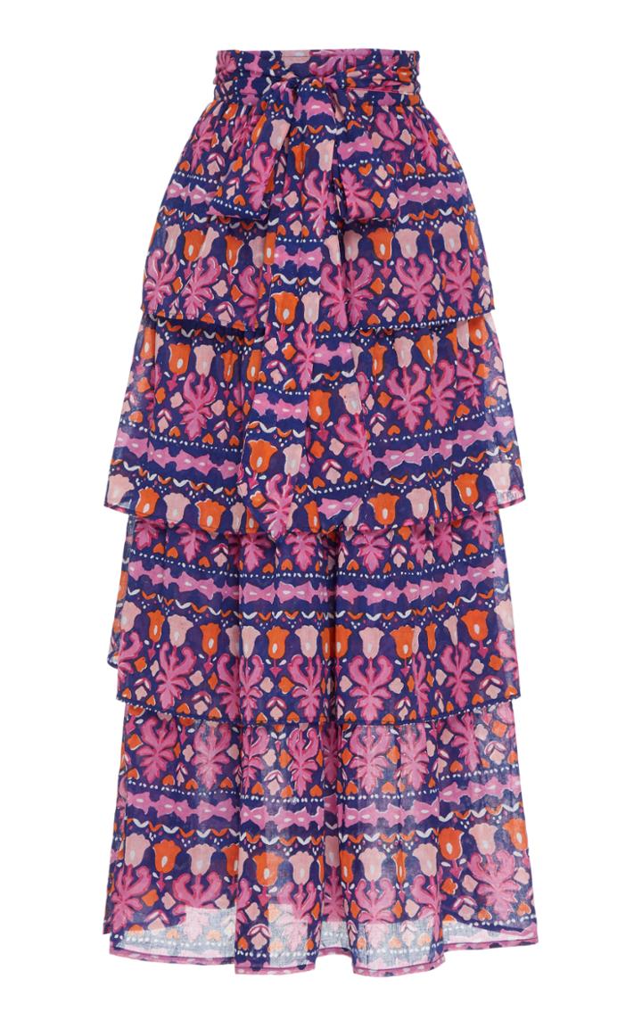 Banjanan Florence Ruffled Cotton Skirt