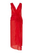 Moda Operandi Jason Wu Collection Draped Habotai Silk Cocktail Dress Size: 0