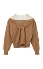 Alexander Wang Illusion-neck Wool-blend Cropped Sweater
